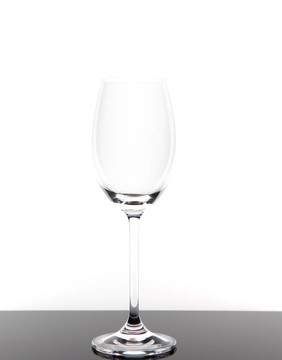 空白葡萄酒杯