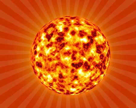 炎熱的夏季太陽(yáng)背景3D