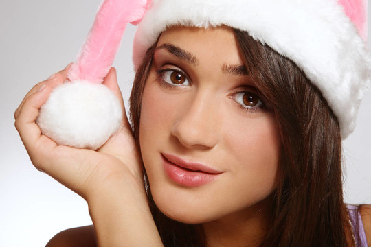 漂亮的Santa的助手