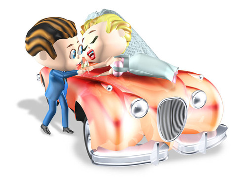 婚禮吻車