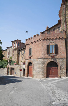 小巷。Panicale。翁布里亞大區(qū)。
