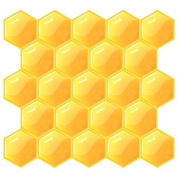 蜂窩；孤立于白色。.