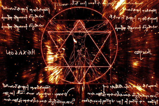 人類的Vitruvian Man