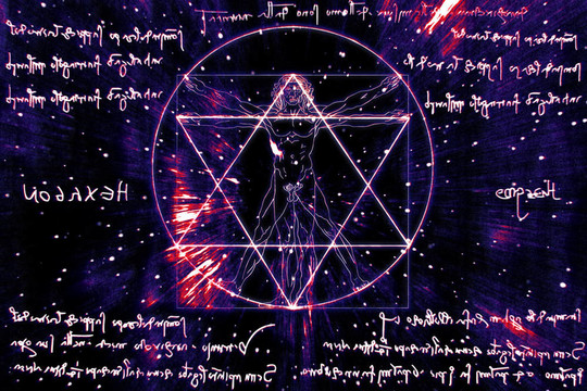 人類的Vitruvian Man