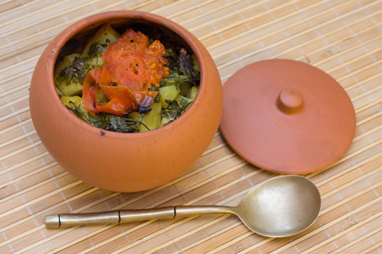 青菜泥煲肉