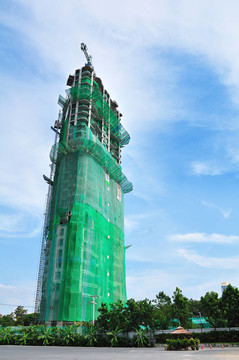 建設(shè)中的建筑透視