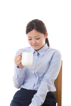 年輕的商人打破