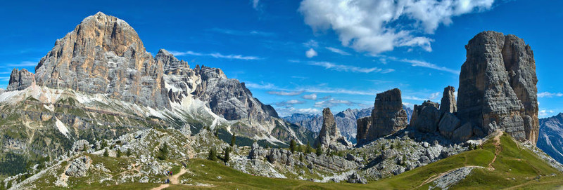 Tofana di Rozes和Cinque Torri；Dolomites