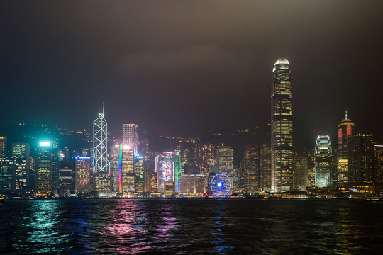 香港島夜景