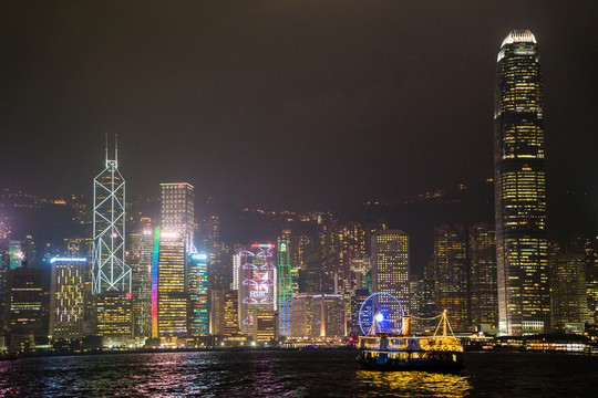 香港島夜景