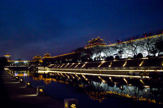 西安城墻夜景