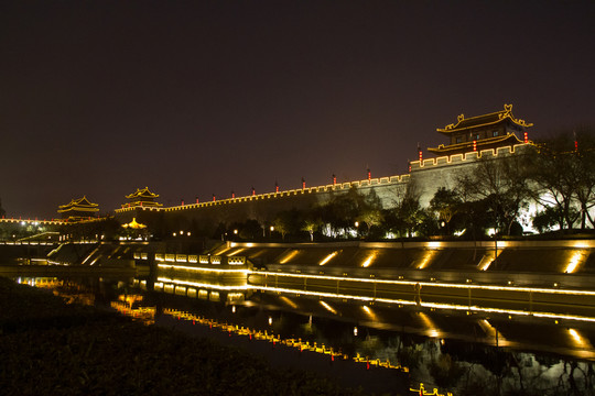 西安城墻夜景