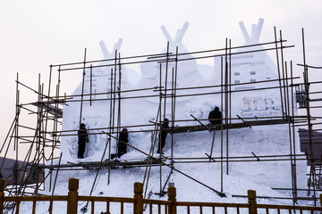 雪雕建筑