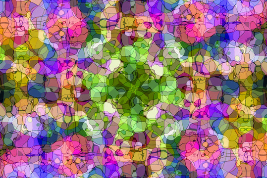 拼花花型抽象背景