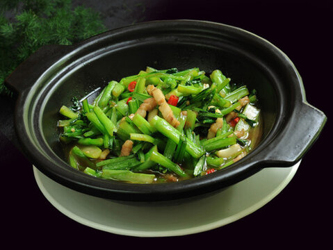 煲仔菜心