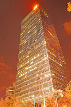 都市夜景 高樓大廈
