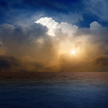 海上日落