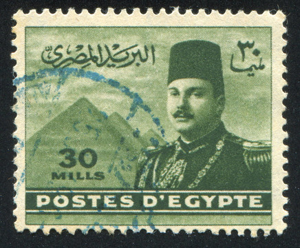 King Farouk和金字塔