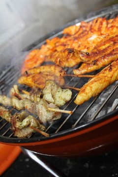 不同的烤肉