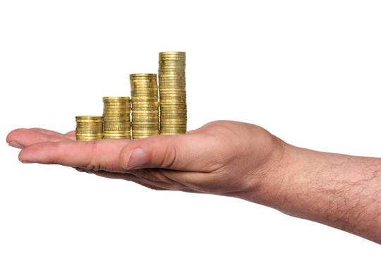 商業(yè)圖表是由金幣在手