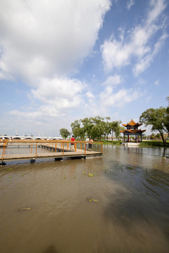 橫跨河流的橋