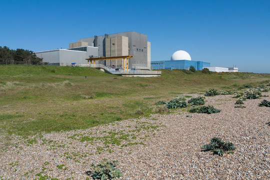 Sizewell B核電站；薩福克郡；英國。