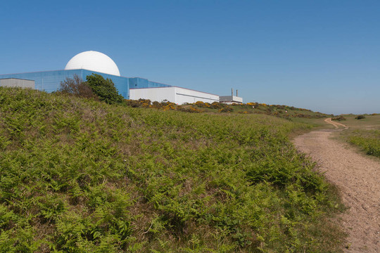 Sizewell B核電站；薩福克郡；英國。