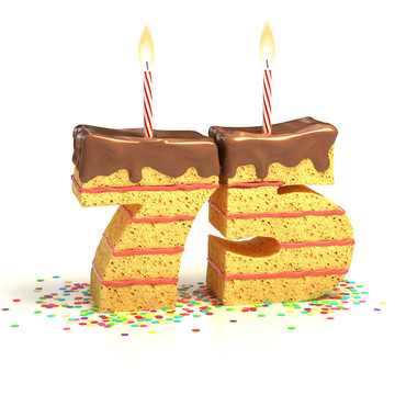 75號形狀蛋糕