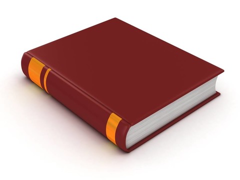 紅色封面空白書