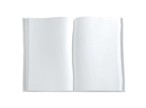 White用空白頁打開書