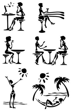 女性輪廓
