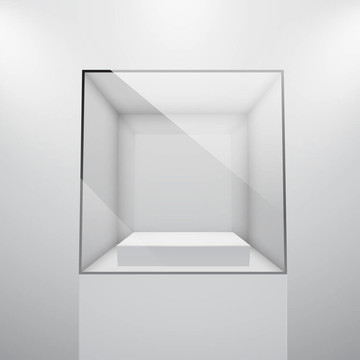 3D空玻璃展柜