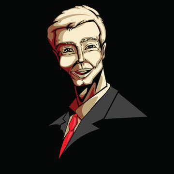 快樂的商人