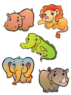 五非洲白色動物