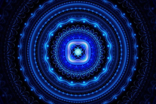 藍色曼陀羅