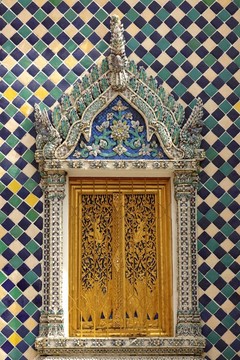 佛教寺廟的窗口