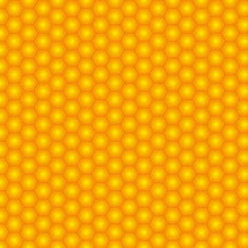 無縫蜂窩。插畫