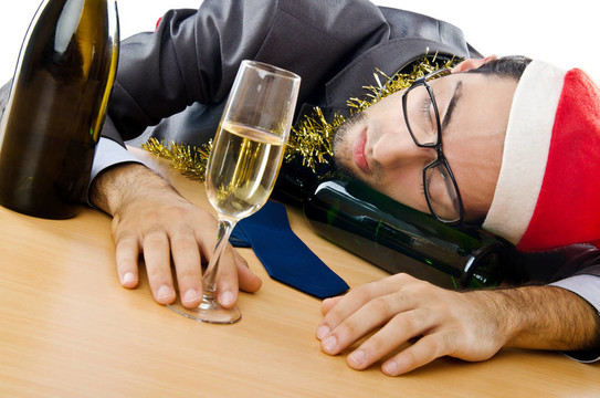 醉酒商人辦公室圣誕派對
