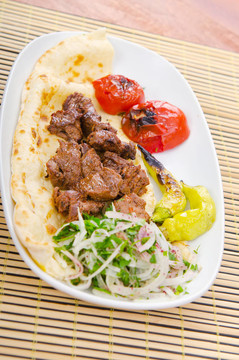 牛肉在板