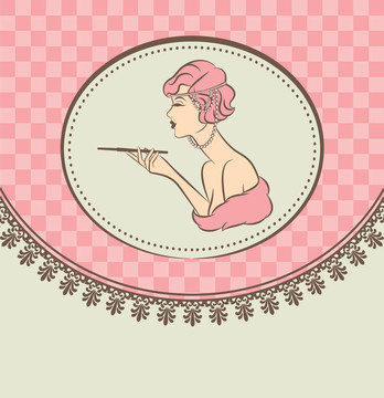 時(shí)尚女孩與炮位。
