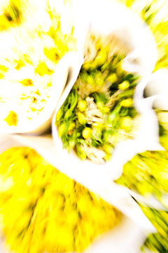 花市場上的美麗花朵