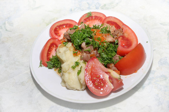 肉和蔬菜