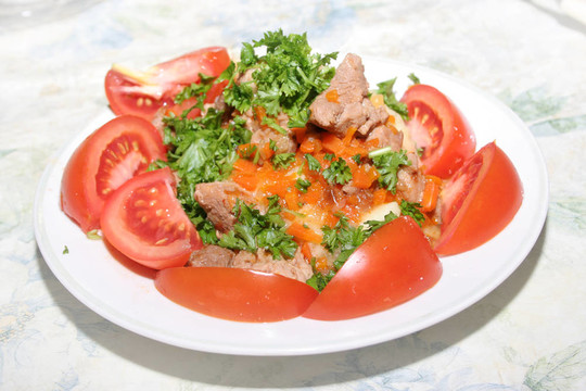 肉和蔬菜