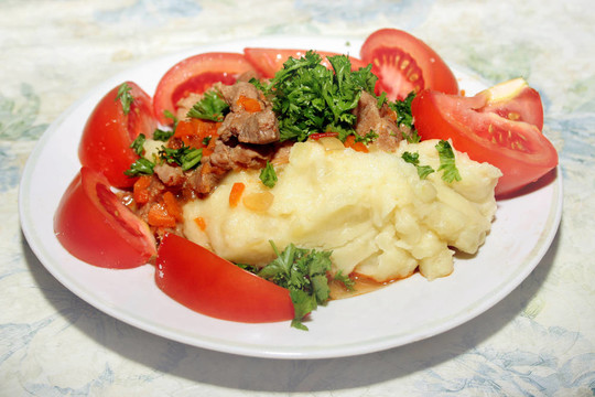 肉和蔬菜