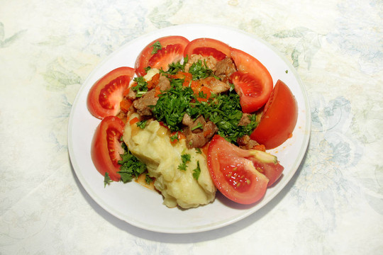 肉和蔬菜