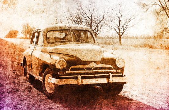 老經(jīng)典俄羅斯車(chē)近馬路。
