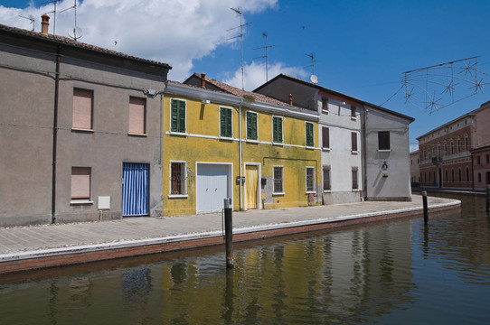 查看科馬基奧。Emilia Romagna。意大利.