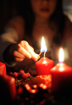 閃電圣誕花環(huán)