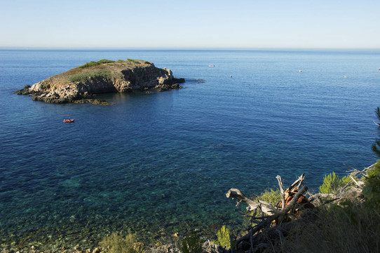 mediterraneen利勒魯斯島海景