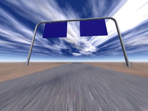 道路上的指針